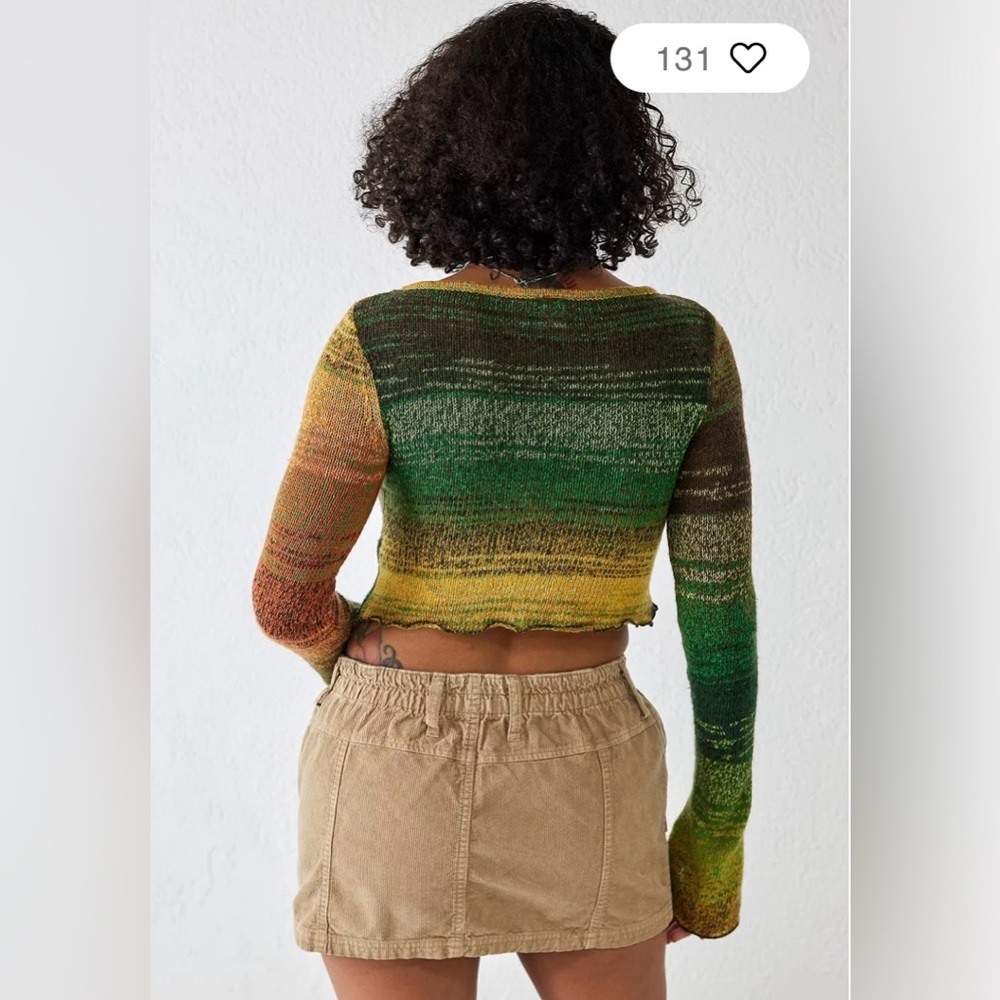 Urban Outfitters Space-Dye Knit Seamed Top - Picture 2 of 6